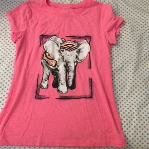Pink , elephant shirt